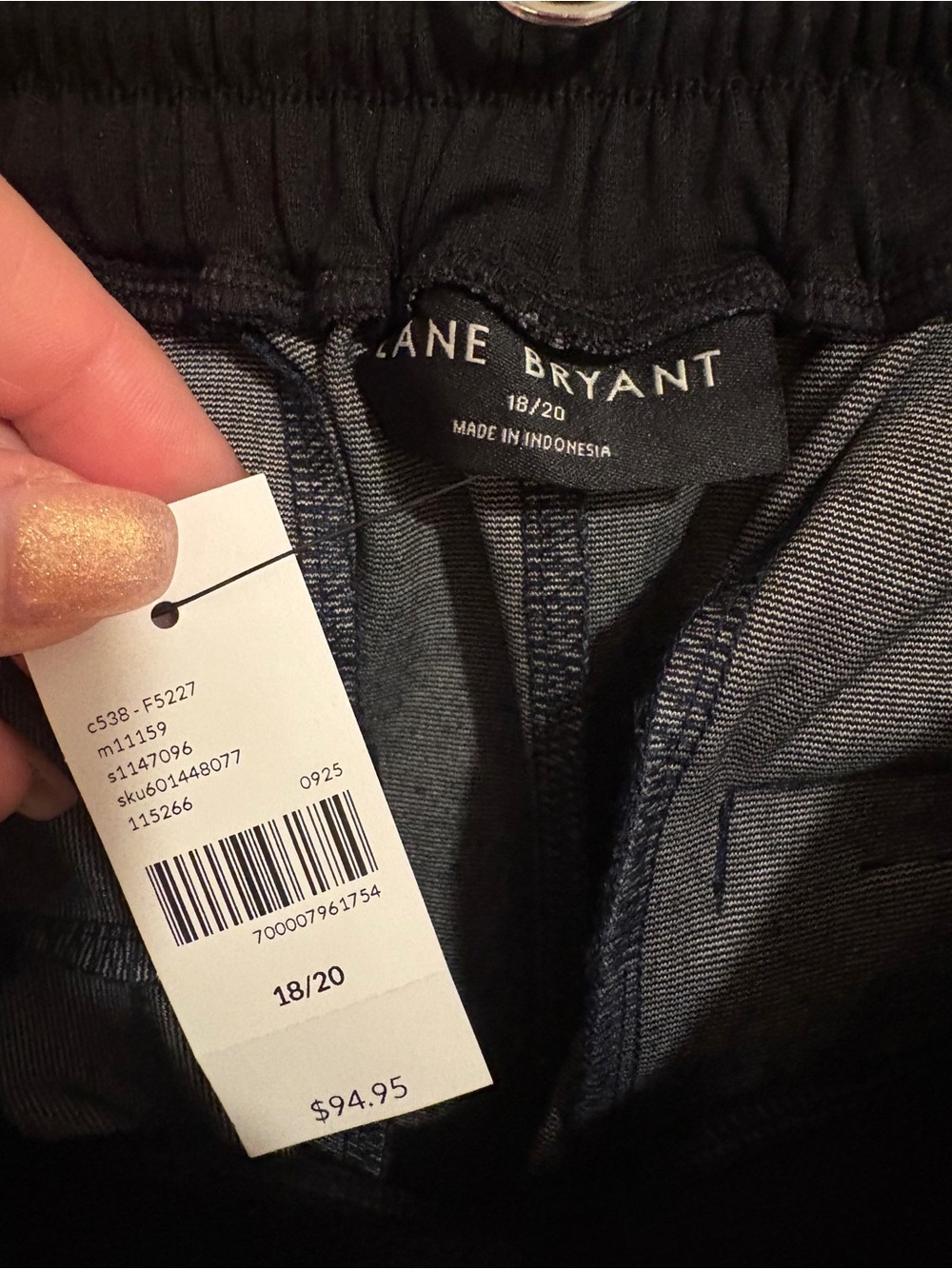 Lane Bryant Ponte Pull-On Stripe Wide Leg Pant - Picture 9 of 13